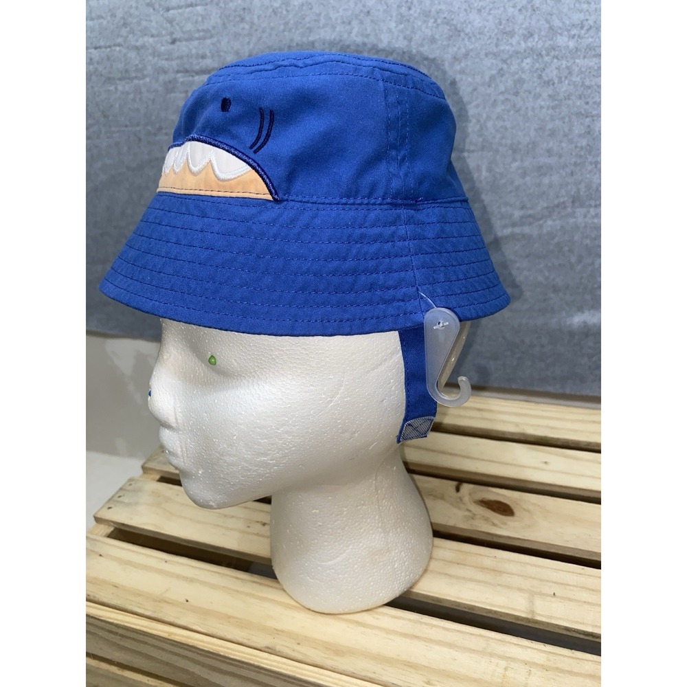 Just One You by Carters Little Boy Infant 6-12 Months Bucket Hat Chin Strap Blue
